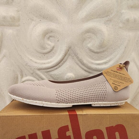 Fitflop Allegro Multi-knit ballet flats in soft lilac. NIB. Size 8 - Picture 2 of 10